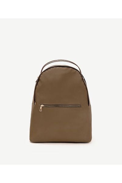 Yargıcı Waterproof Fabric Backpack with Front Zipper Detail