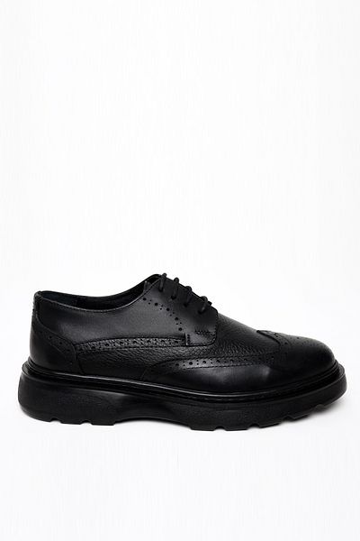 Morven Ανδρικά μαύρα εποχιακά casual δερμάτινα παπούτσια Analin