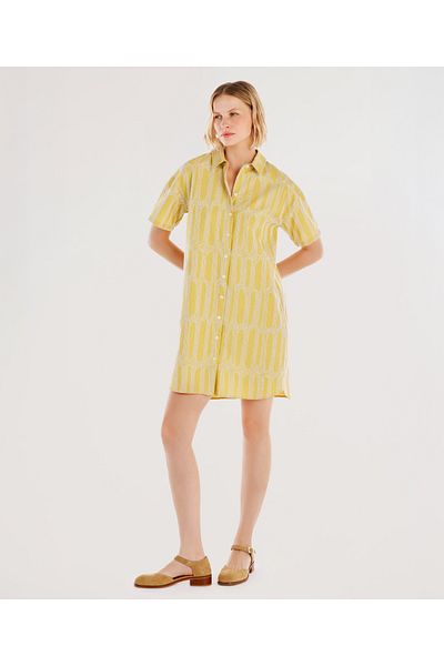 Yargıcı Short Sleeve Mini Shirt Dress
