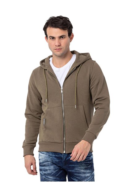 Cipo & Baxx CL556 Erkek Basic Zip Sweatshirt