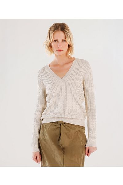 Yargıcı V-Neck Long Sleeve Sweater