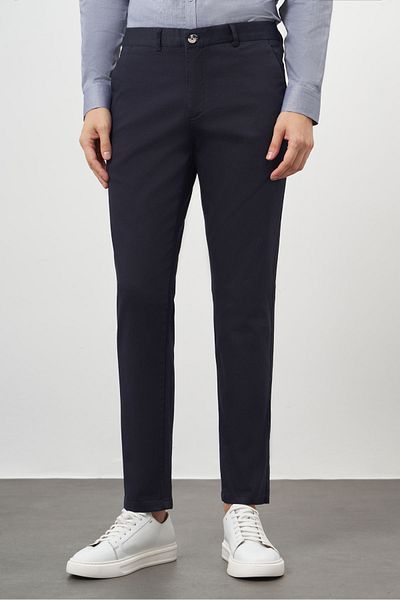 Morven Ανδρικό παντελόνι Navy Blue Chino Dynamic Fit