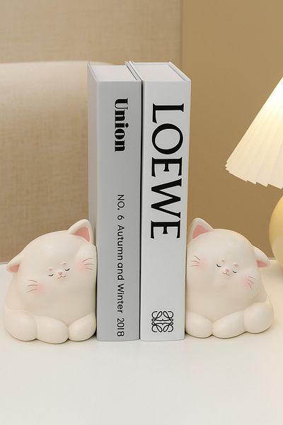 DAY HOME Chubby Cat 2 Piece Book Holder