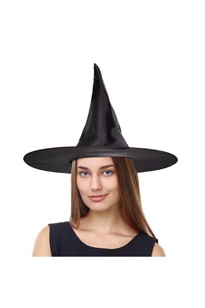 partidolu Halloween Μαύρο Χρώμα Laylon Υφασμάτινο Καπέλο Μάγισσας Ενηλίκων 1Τμ