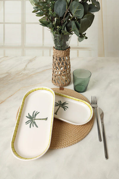 Keramika Palmiye Noyan Boat Plate 26 cm 2 Pieces 22642