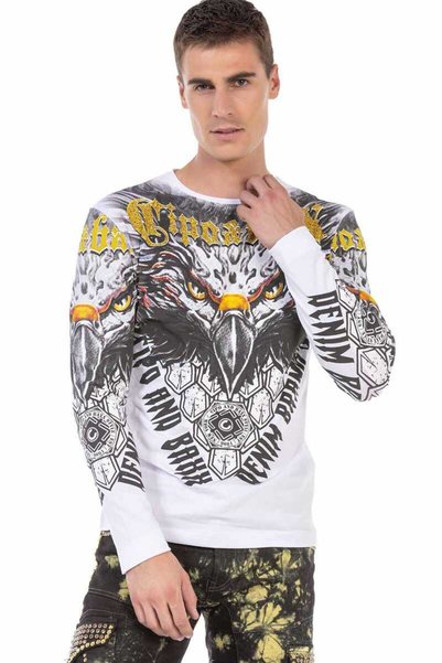 Cipo&Baxx Cl488 Eagle Printed Sweatshirt
