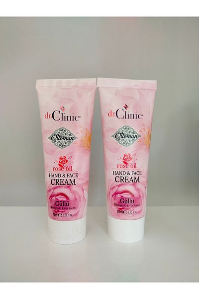 Dr. Clinic Rose Hand and Face Cream 75 ml 2X Quantity