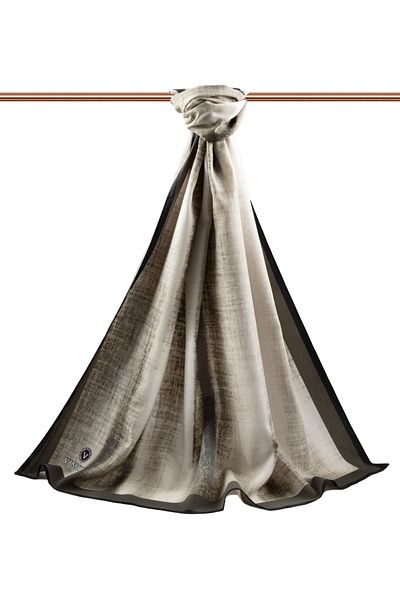 Vissona Γυναικείο σάλι πολυτελείας Medina Silk Beige-4