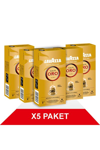 LavAzza Qualità Gold 55Gr Nespresso ®   Compatible Aluminum Capsule X5