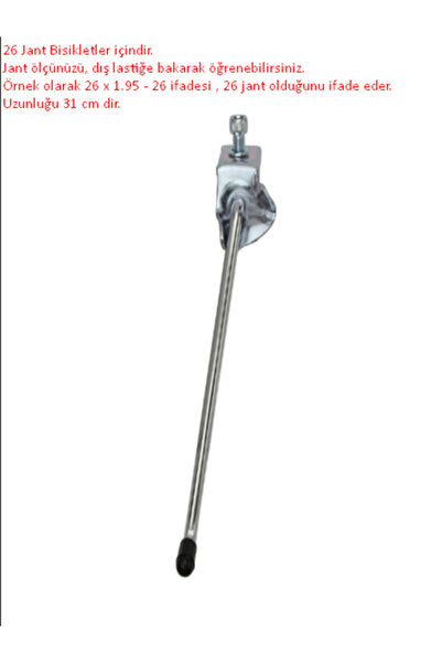 Cin Bisiklet Park Ayağı - 26 Jant, Ortadan, 31 Cm, Ucp, Demir , Yan Ayaklık