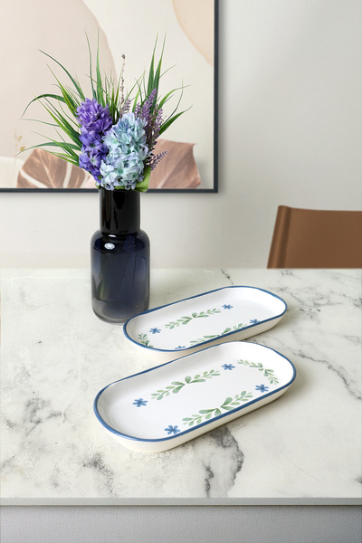 Keramika Daphne Noyan Boat Plate 26 cm 2 Pieces 22922