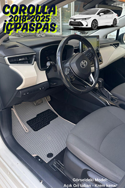 MNB EVA Toyota Corolla 2018-2025 Oto Paspas Takımı Metal Topukluklu Logolu