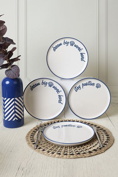 Keramika Ocean Muse Nordic Cake Plate 22 cm 4 Pieces 22951-52