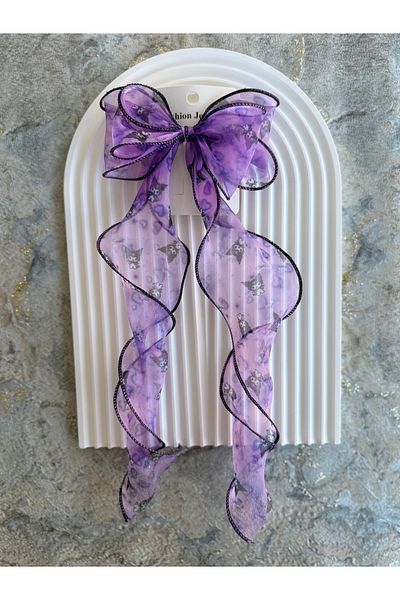 EliraToka Girl's Long Tulle Bow Buckle Models 1 Piece