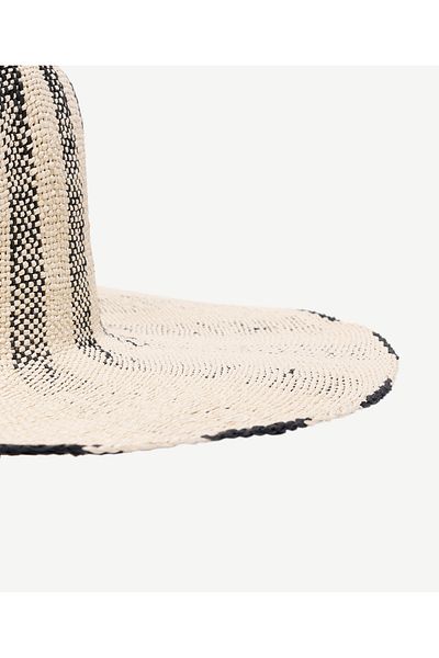 Yargıcı Striped Straw Hat