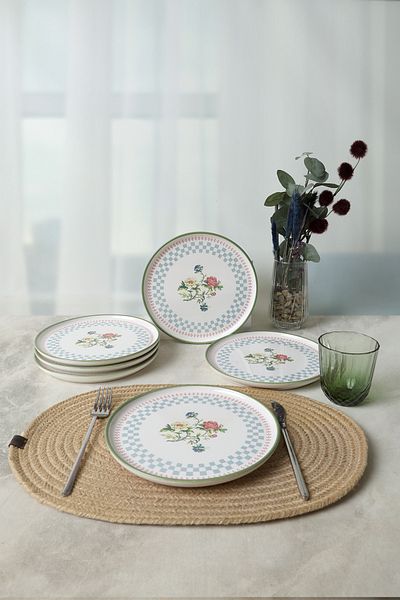 Keramika Rose Line Nordic Πιάτο Τούρτας 22 εκ. 6 Τεμάχια 22911