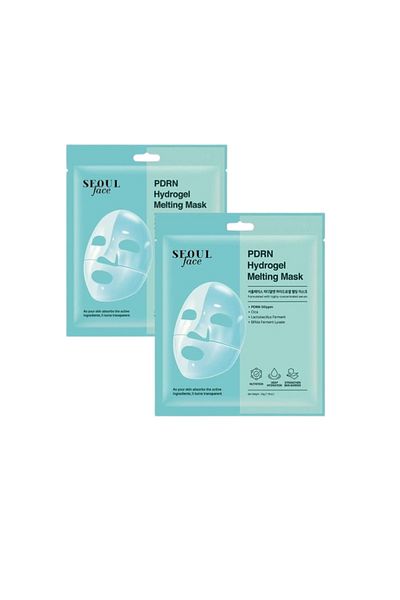 Dermal Seoul Face Pdrn Hydrogel Melting Mask Moisturizing Skin Repair Transparent Gel Mask 34 Gr 2 Pieces