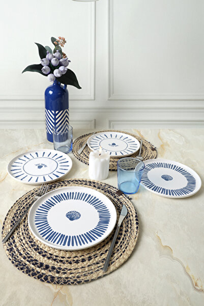 Keramika Ocean Muse Nordic Cake Plate 22 cm 4 Pieces 22953-54