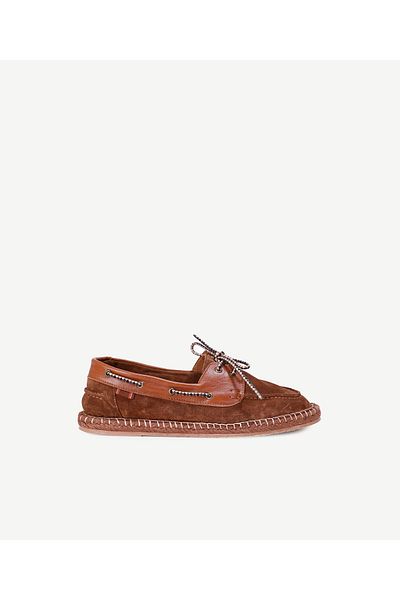 Yargıcı Leather Espadrilles with Straw Ties