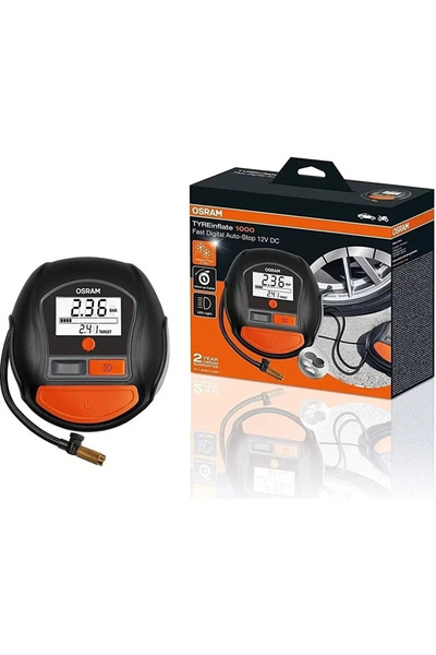 Osram 700 ve üstü Lastik Şişirme Kompresörü Tyreinflate 1000 Otı1000 2 Yıl 1-...