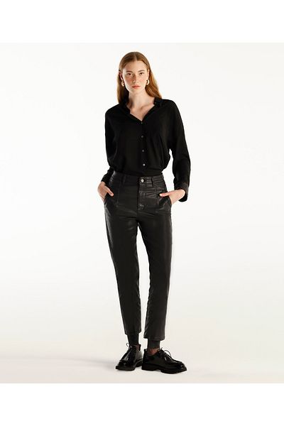 Yargıcı Regular Waist Straight Cut Trousers with Pen Detail