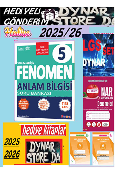 Fenomen Yayıncılık Fenomen 5. Sınıf Anlam Bilgisi Soru Bankası 2025-26 dynar ...