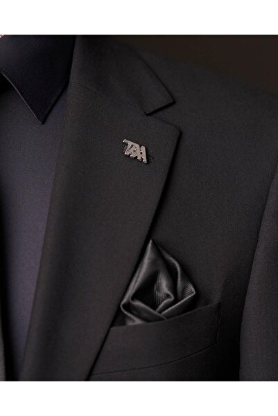 TerziAdemAltun Slim Fit Jacket Pants Suit Black T13576