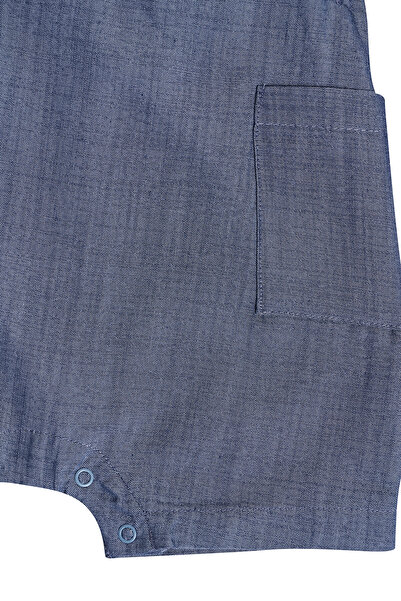 Miny Center Fil Nakış Detaylı Erkek Bebek Salopet Set