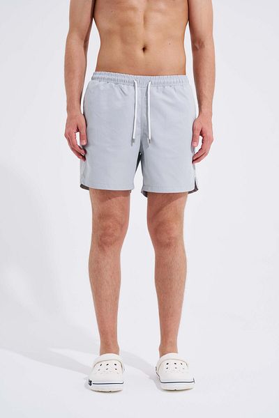 Machinist Men's Gray Basic Sea Shorts