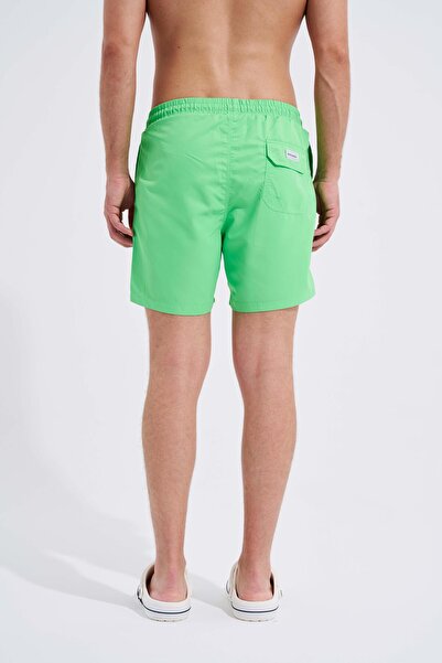Machinist Men's Green Basic Sea Shorts