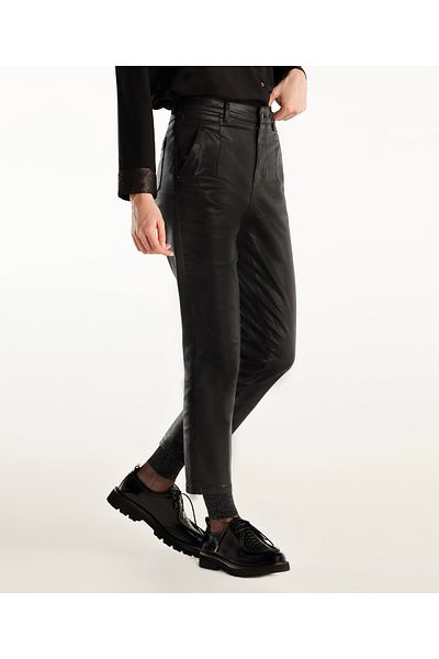 Yargıcı Regular Waist Straight Cut Trousers with Pen Detail