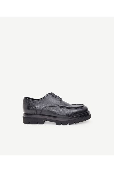 Yargıcı Pantofi din piele legată cu aspect retro