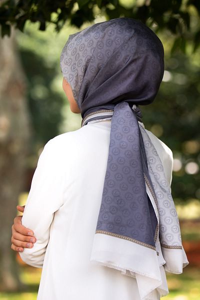 Vissona Γυναικείο σάλι Fresh Silk - 90x210 Γκρι Χρυσό