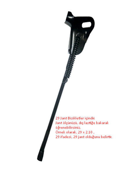 Cin Bisiklet Park Ayağı - 29 Jant, Arka Milden, Siyah, Demir, Kilitsiz Ayaklık