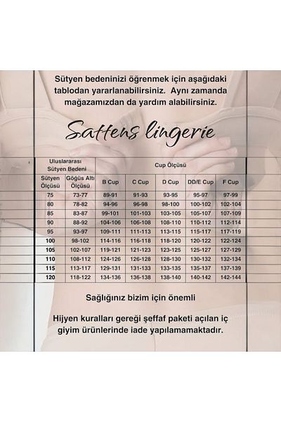 AYSEMİN TEKSTİL Σουτιέν συσπειρωτήρα Plus Size C Cup
