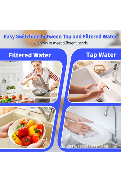Koopsio Filtru Apa F8, 5 Etape Filtrare, Eliminare Clor, Rugina, Sedimente, Pentru Bucatarie
