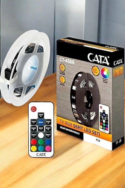 Cata V/PC Arkası USB'li Kumandalı 3 Metre RGB Şerid Led