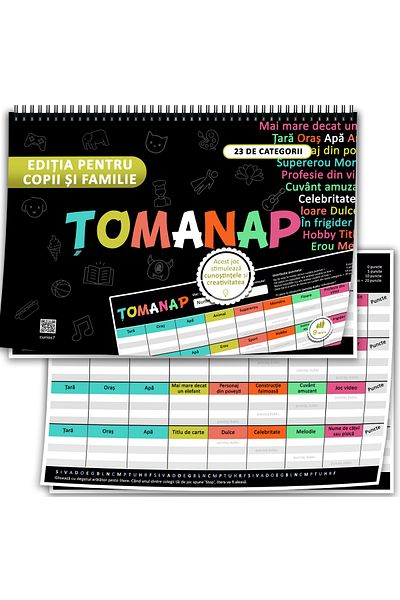 Legendary Gifts Tomanap - Children's and Family Edition: The Game of Knowledge and Creativity, A4 Format, 50 Pages