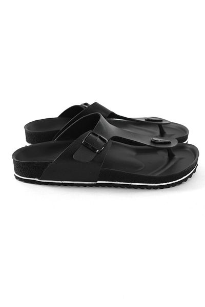 COMFORT OF PANTOFOLE Μαύρες ανδρικές σαγιονάρες