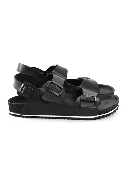 COMFORT OF PANTOFOLE Black Unisex Sandals