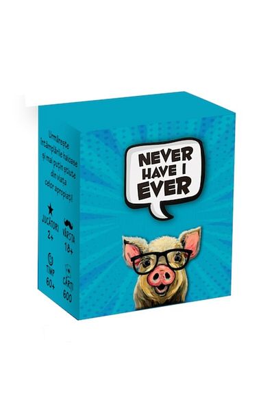 Legendary Gifts Party Card Game - Never Have I Ever, 600 Questions, Romanian Language, For 2-20 Players