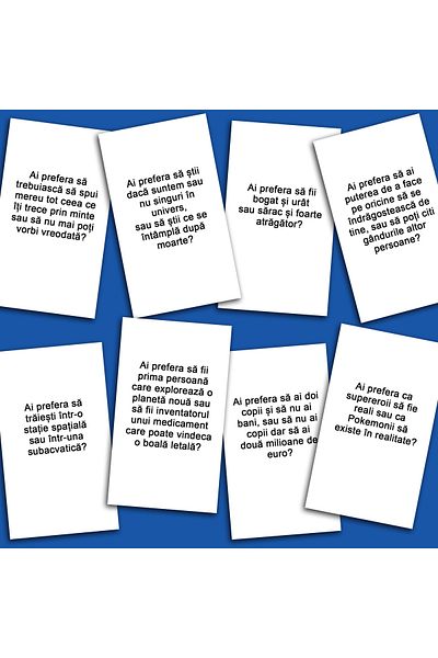 Legendary Gifts Party Card Game - What Would You Prefer? Classic Edition, Romanian Language