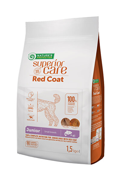 Nature's Protection Superior Care Kızıl/k.rengi Tüylü Köpekler Için Tahılsız Somonlu Küçük Irk Yavru Köpek Maması 1,5kg