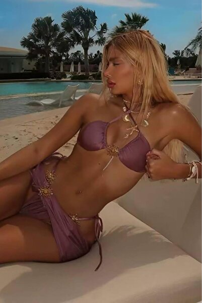 Bikini Mayokini Dünyası Maria Moderna Bohemian Bikini Set - Plum