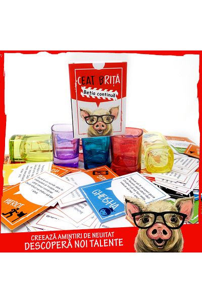 Legendary Gifts Ceat Brita - Betia Continua, Card Game For Parties. Romanian Language