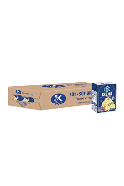 Sek %18 Yağlı Pişirme Kreması 200 ml X 27