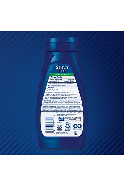 Selsun Blue Moisturizing with Aloe Shampoo, Anti-Dandruff Shampoo 207ml