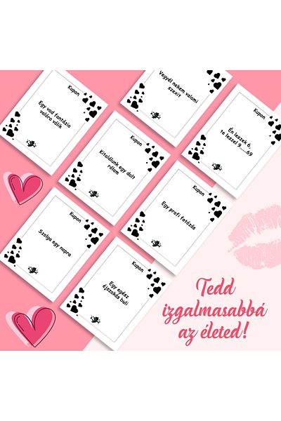 Legendary Gifts Vouchers For Couples, Love Means 50/50, 100 Cards With Different Messages