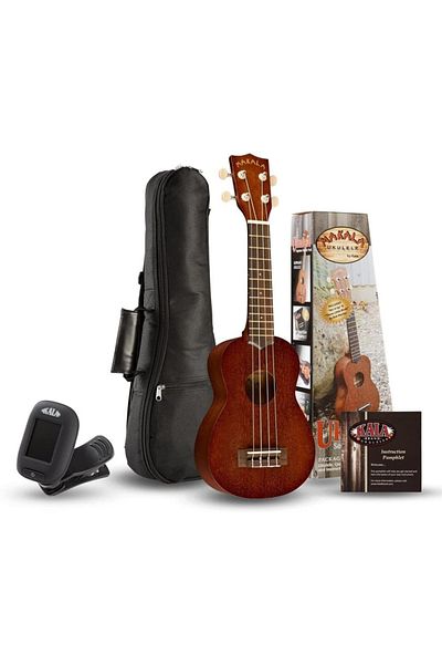 Kala Mk-S/Pack Ghost Soprano Ukulele Set (Natural)