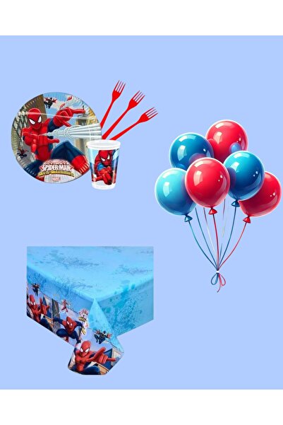 Evabrite Spiderman Spiderman Themed Set for 24 People Medib - Προμήθειες για ...
